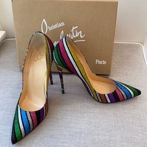 Christian Louboutin So Kate glitter stilettos
